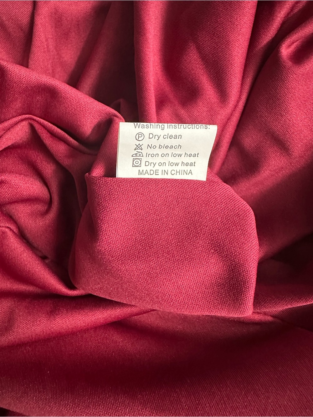 Inewer Stretch Velvet Draped Maxi Dress Red Size 12 NWT - Picture 6 of 9